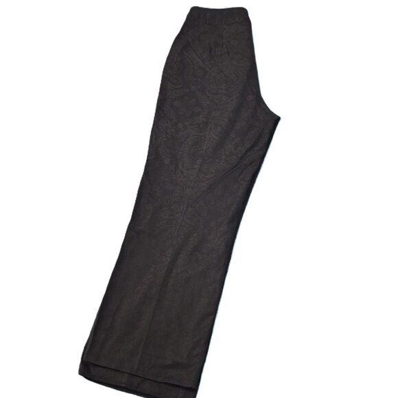 Northern Reflections High Rise  Straight Leg Light Cotton Jacquard Pants Size 10 - Picture 9 of 10